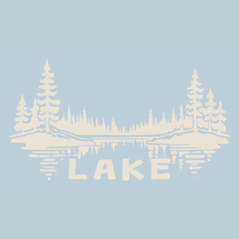 Lake Reflection [White]
