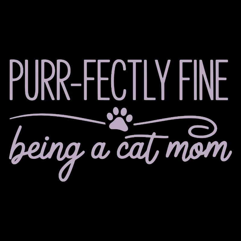 Ronronner Parfaitement Belle Être Maman Chat Katzenmama