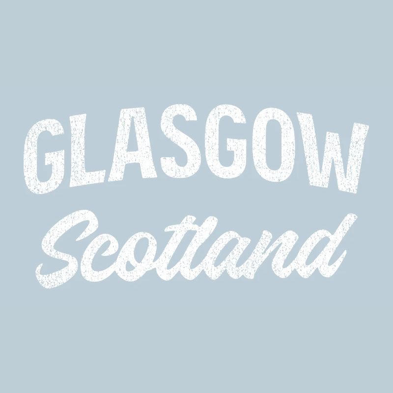 Lettrage vintage de Glasgow, Écosse