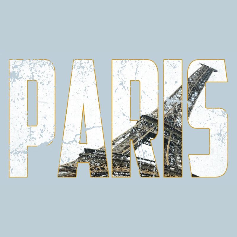 Paris en Lettres avec Tour Eiffel