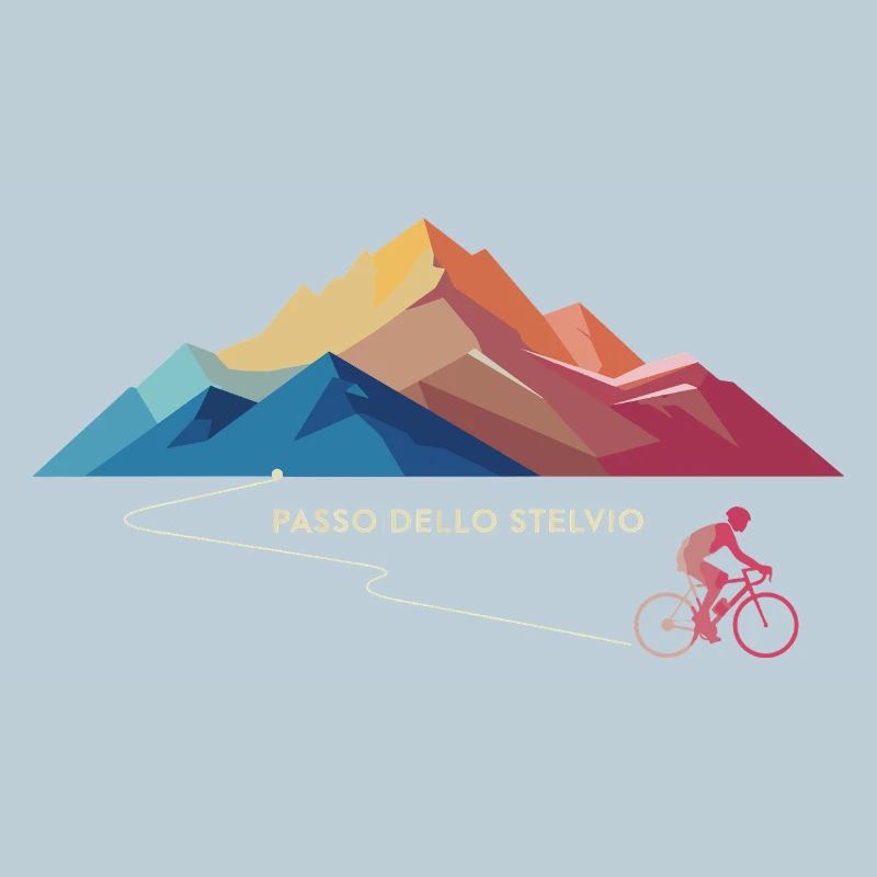 Montée cycliste du col du Stelvio