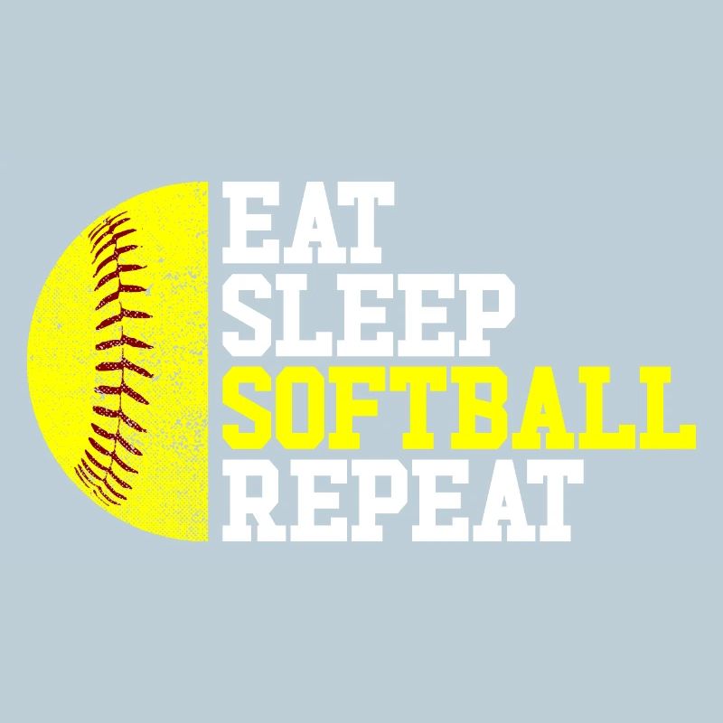 Manger Dormir Softball Répéter Lancer rapide