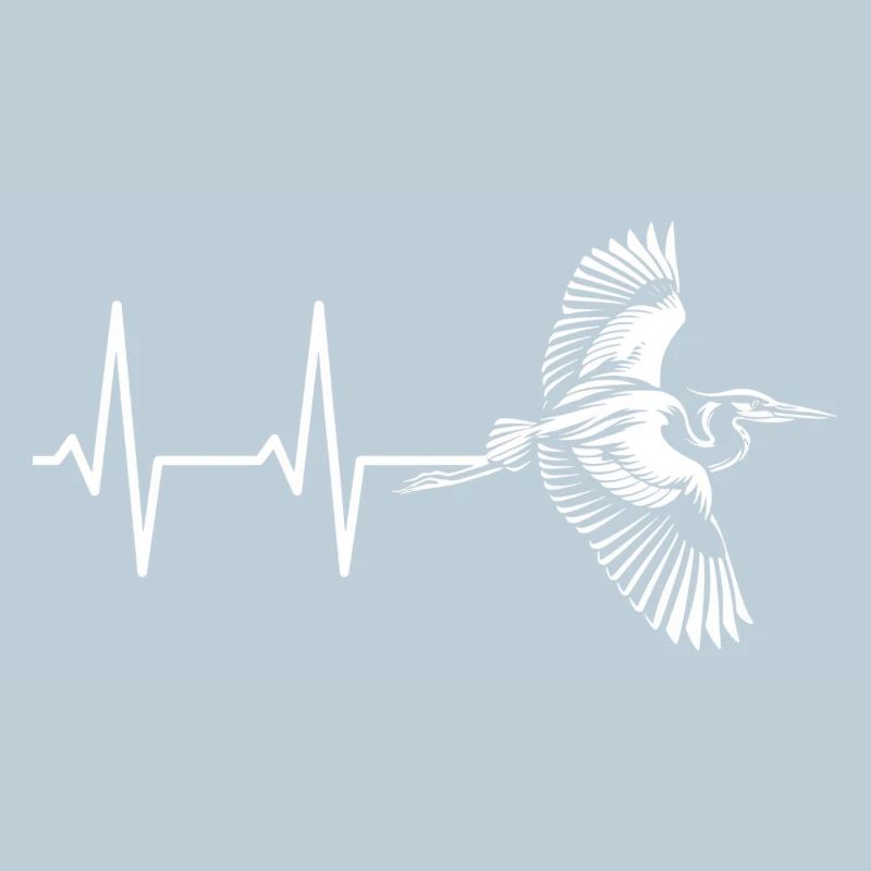 Vogel im Herzschlag Design