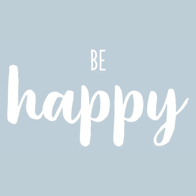 Be Happy Lettrage à la main Lettrage