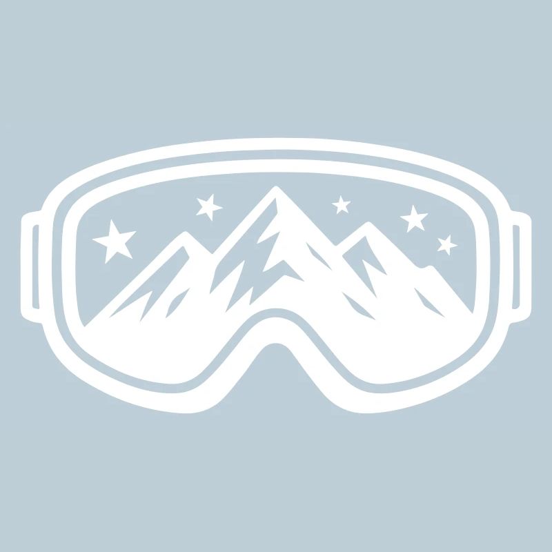 Icône de piste des montagnes de ski Ski Goggles