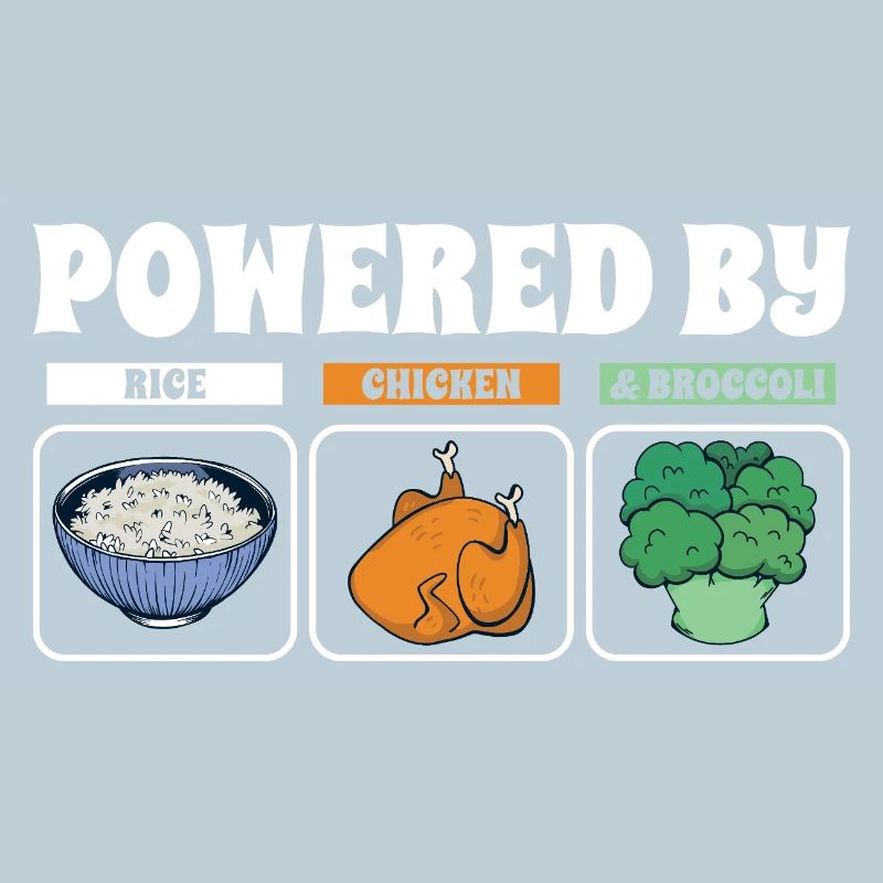 Powered By Rice Chicken Broccoli