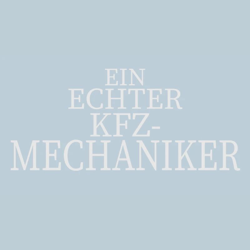 KFZ-Mechaniker Statement – Ehrliches Handwerksdesi