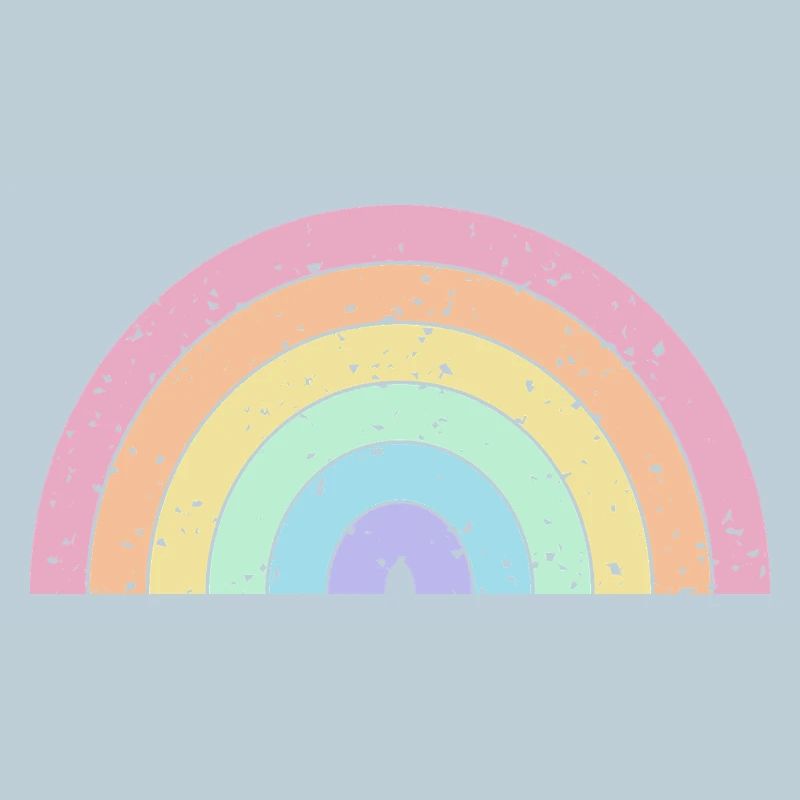Regenbogen Pastellfarben Pride Monat LGBTQ+