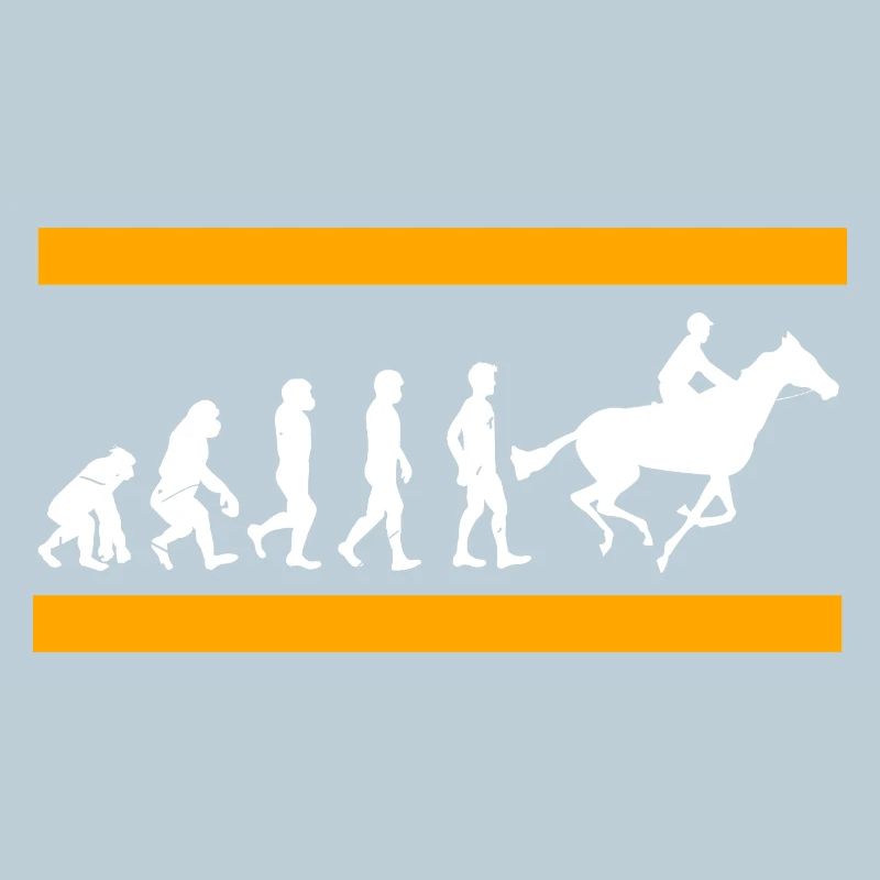 L’évolution humaine se termine dans la gloire des courses de chevaux