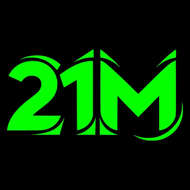 Symbole crypto de 21 millions pour les fans de Bitcoin