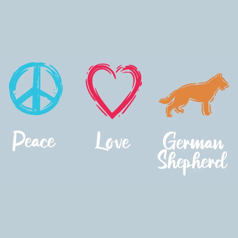 Chien de berger Peace Love