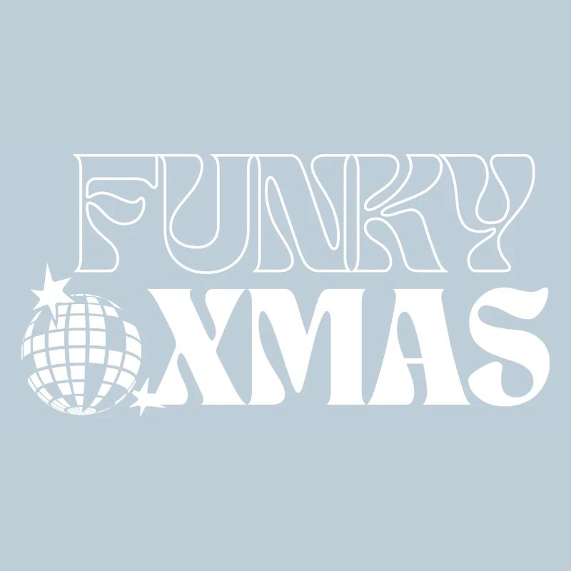 Funky Disco Christmas Ornament Design