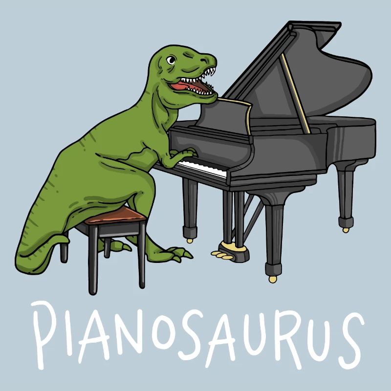 Pianosaurus Rex - Klavier, das Dinosaurier spielt