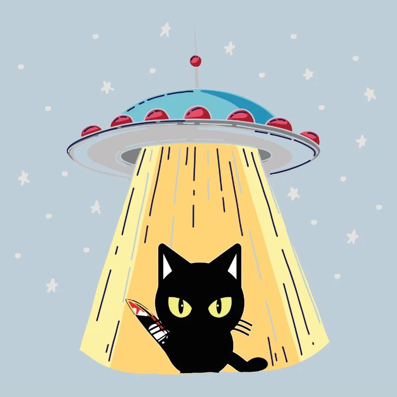Chat OVNI avec vision laser