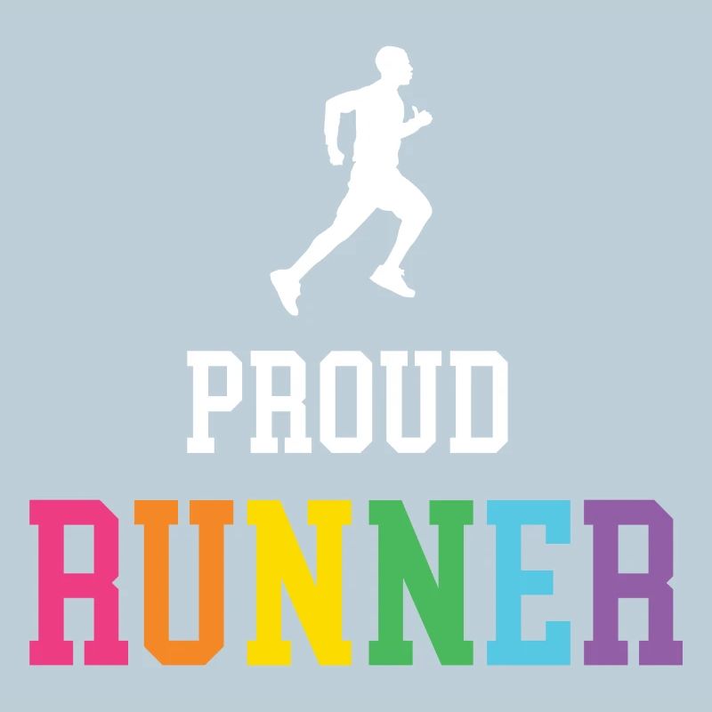 Fier coureur LGBT