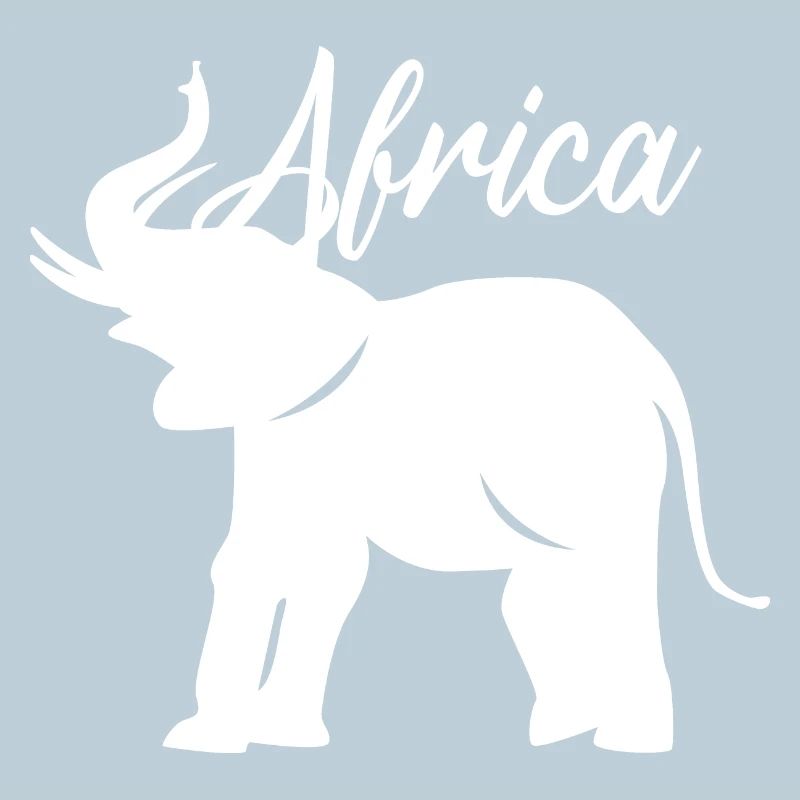 Graphique de l’icône de l’éléphant d’Afrique Elephant Continent