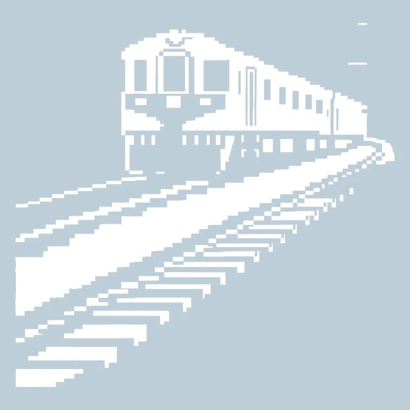 Railroad Pixel Art