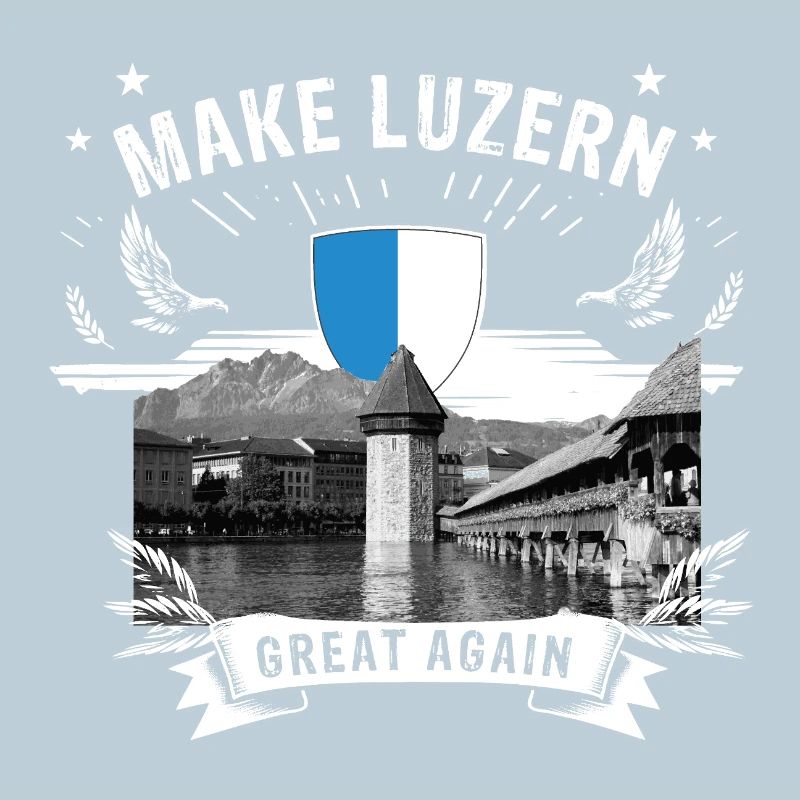 MAKE LUZERN GREAT AGAIN KI mit Wappen