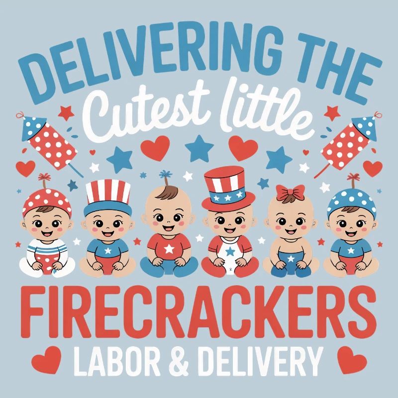 Labor &amp; Delivery Firecrackers Independence Day