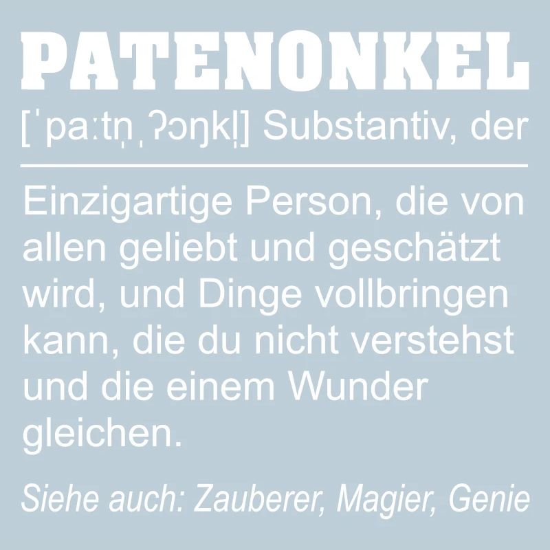 Lustige Patenonkel Definition Geschenkidee