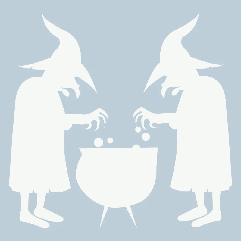 Witches stirring magic potions