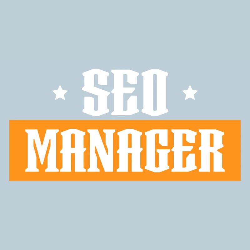 SEO Manager tshirt orange noir