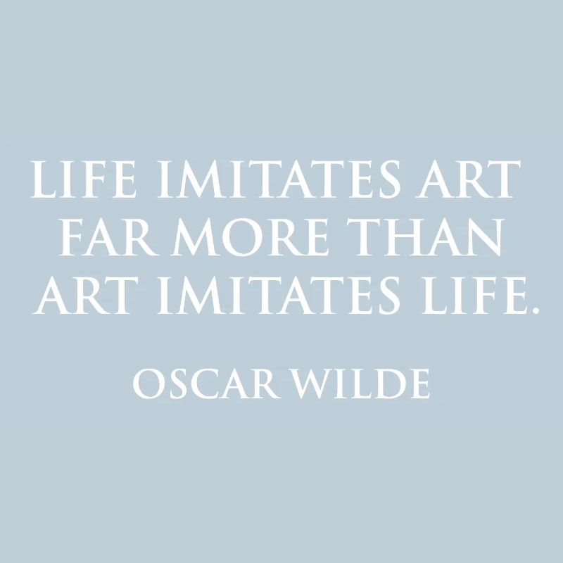 Oscar Wilde Quote Bold Typographic Tee