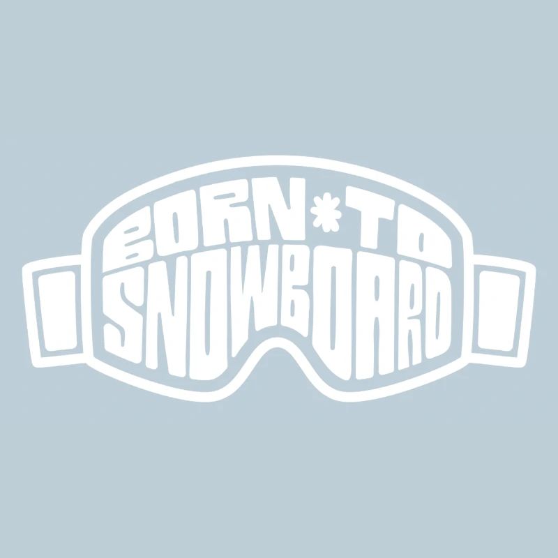 Born to Snowboard Ski Goggles