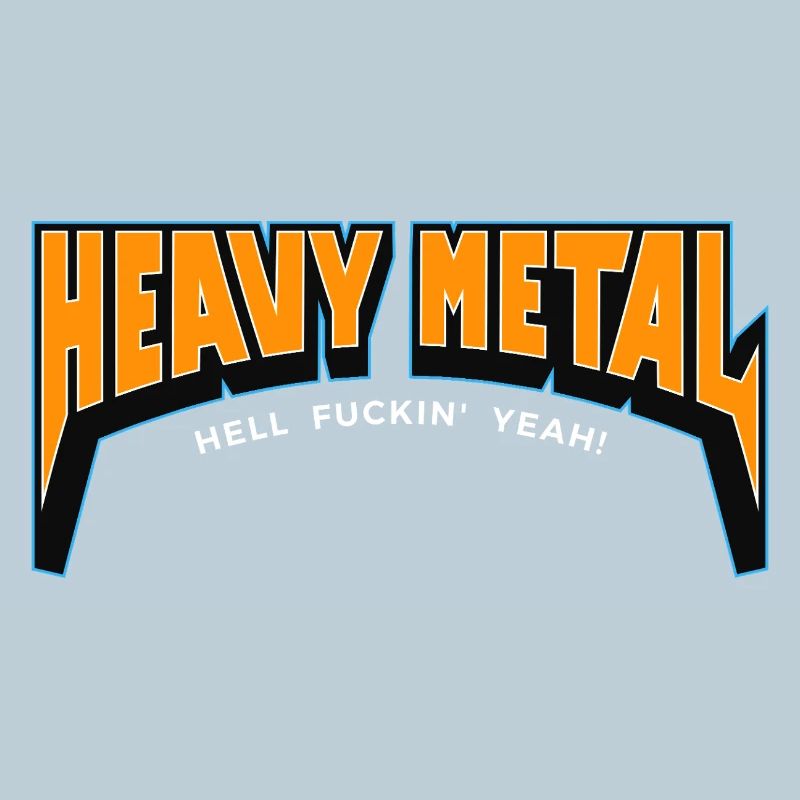 Logo texte Heavy Metal Hell yes