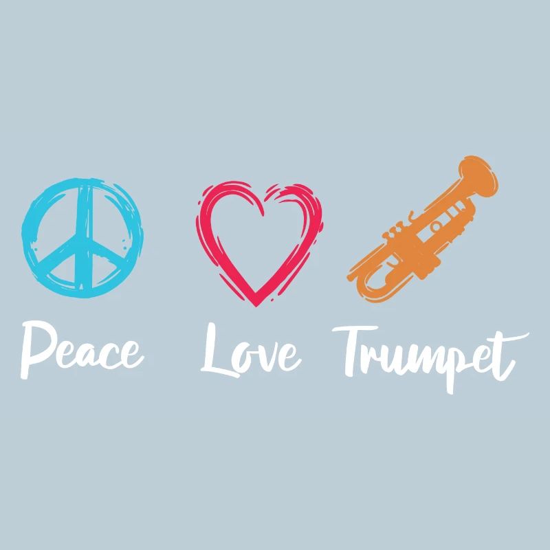 Trompette Paix Amour