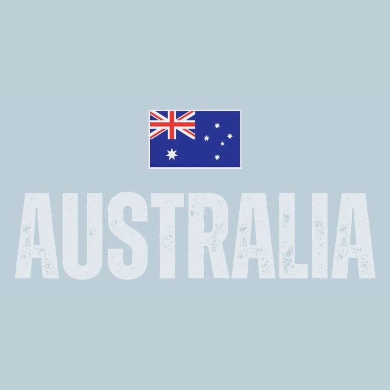 Flag Australia, I love Australia