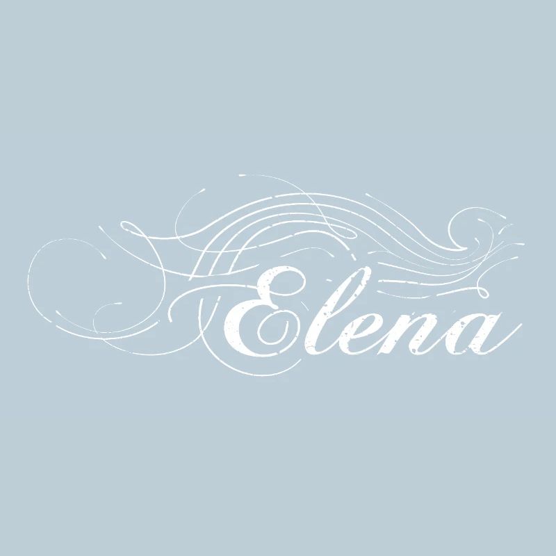 Elena décorée en blanc