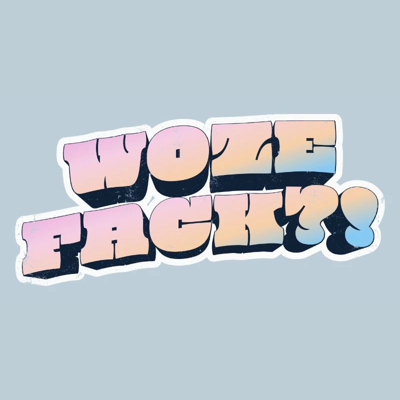 Wow Face Pastell Graffiti Stil