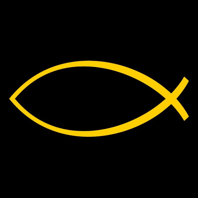 Ichtus poisson jaune