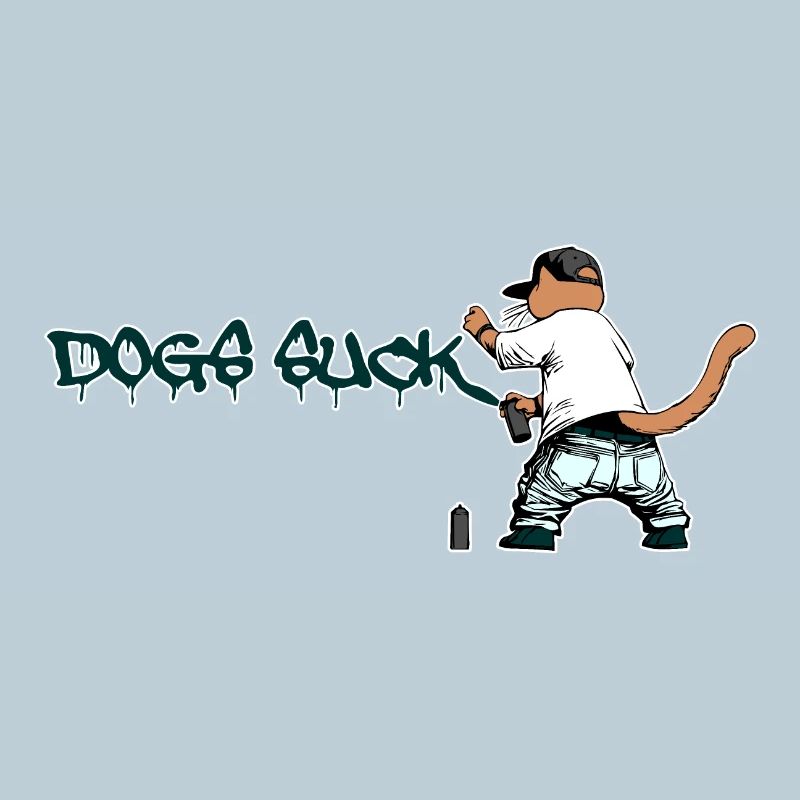 chat graffiti dogs suck