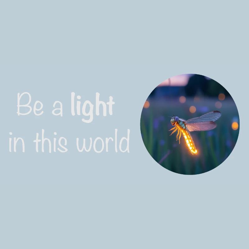 Sei ein Licht in dieser Welt – Glühwürmchen
