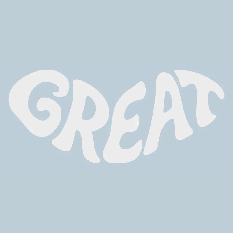 Great, Großartig Bubbel-Wortdesign