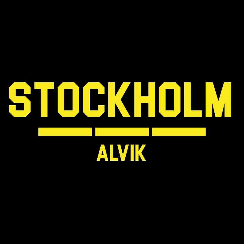 Conception d'horizon de ville de Stockholm Alvik