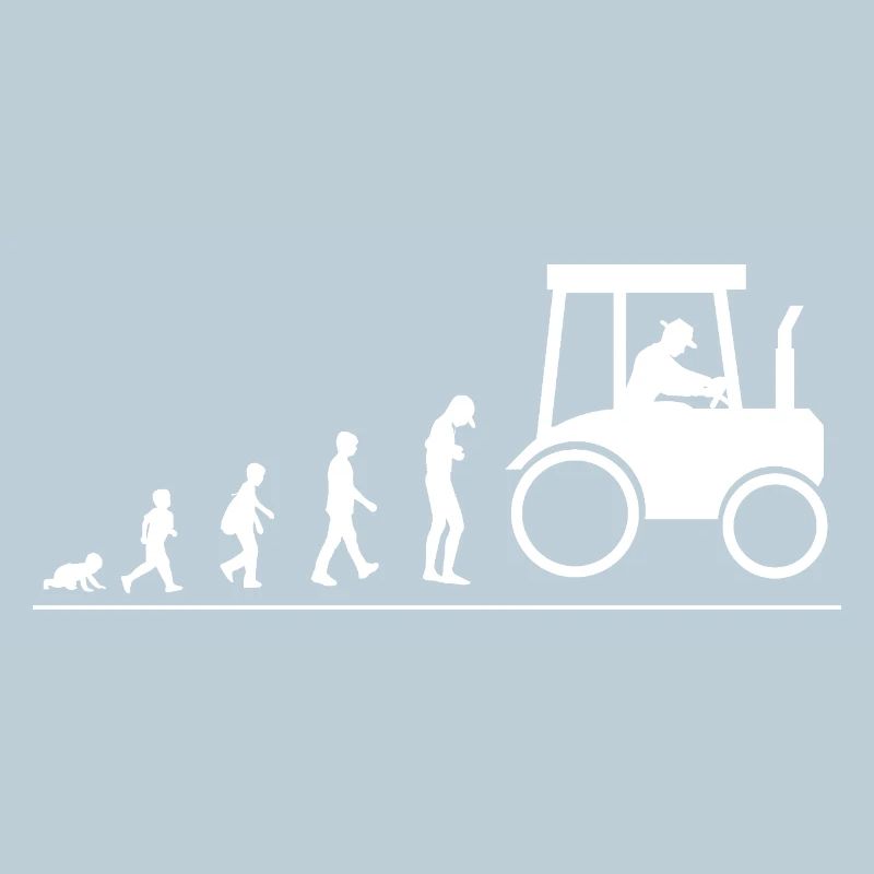 Evolution vom Baby zum Landwirt, Bauer