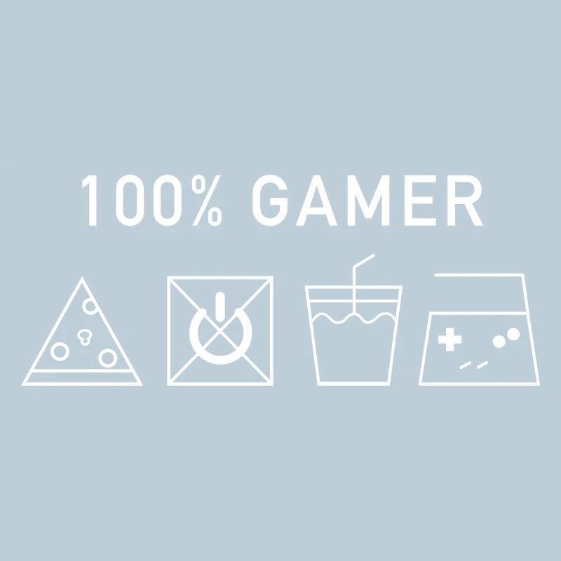 100% Gamer (Version Blanche)