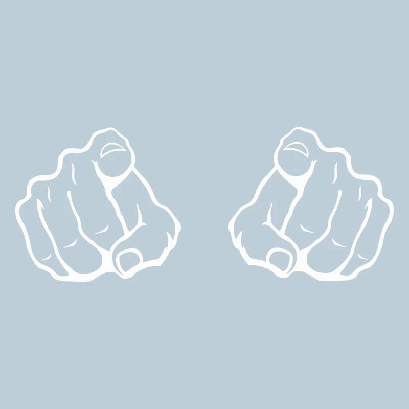 Two index fingers eye-catcher