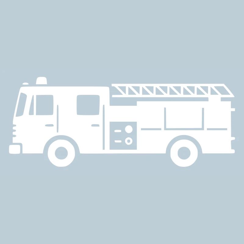 Fire Brigade Emergency Vehicle Silhouette