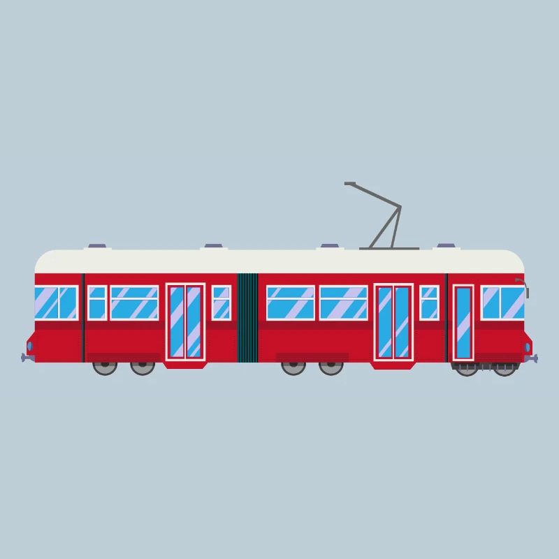 Tram, Straßenbahn, Zug, Eisenbahn