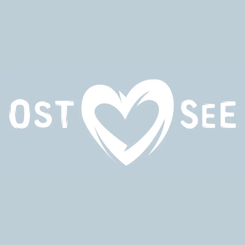 Ostsee Liebe - Ost und See Herzsymbol