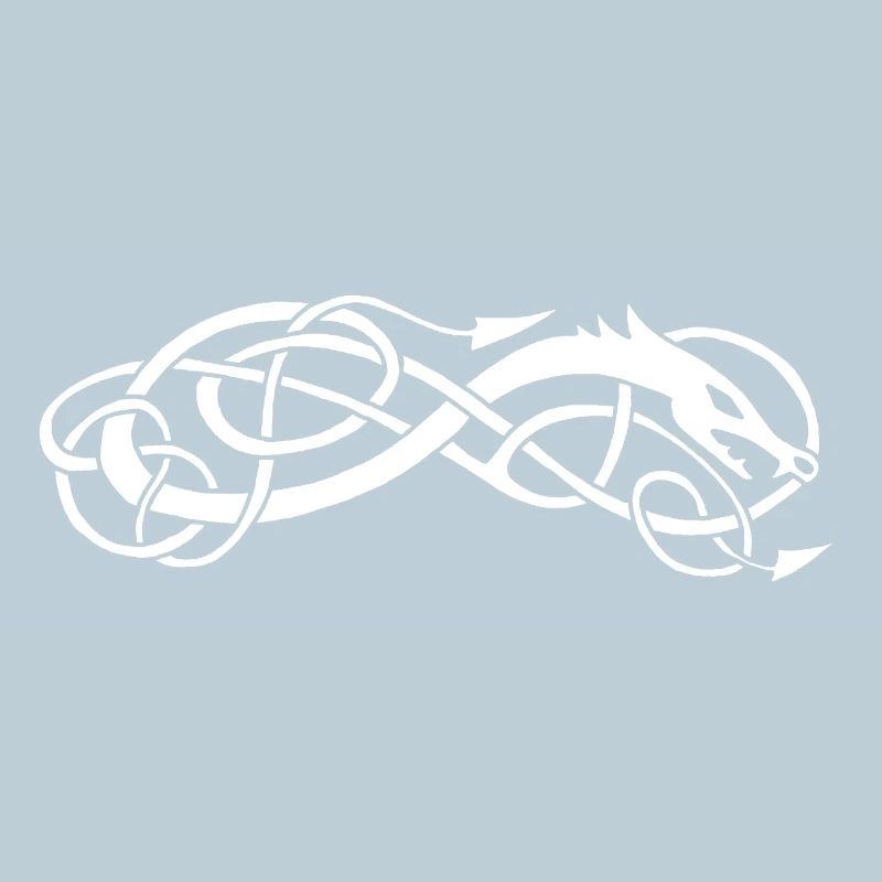 Serpent celte blanc