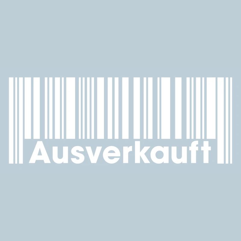 Ausverkauft Barcode – Merch für Shop & Einkauf