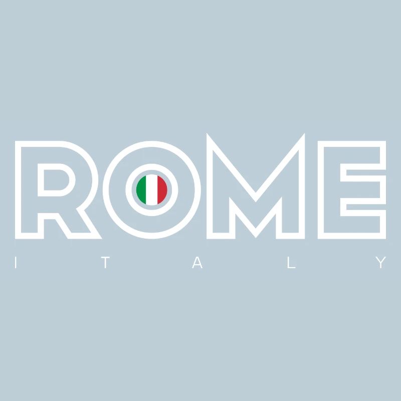 Drapeau italien de Rome O Emblem