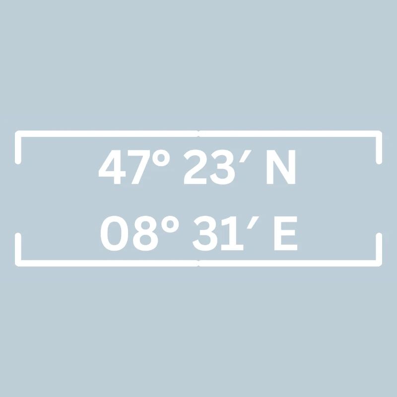 Coordinates Kreis 5 Zurich Minimalist