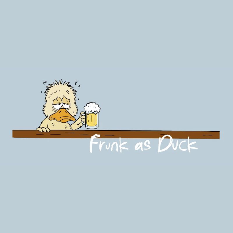 Frunk As Duck Lustiges Wortspiel Ente Bier Spruch