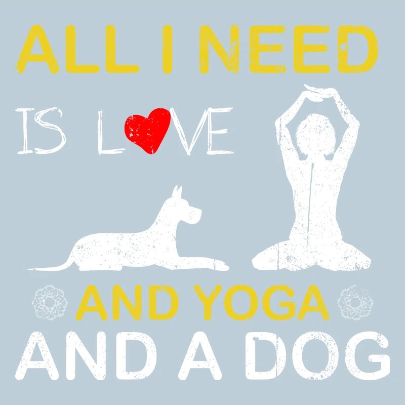 Ich liebe Yoga und ein Hunde-Tee